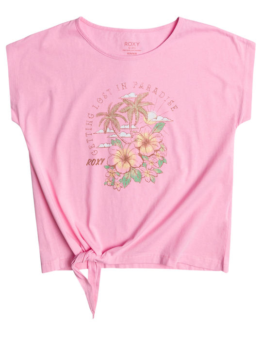 Roxy Kids' Blouse Short Sleeve Pink