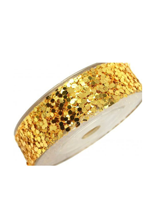 Christmas Ribbon Gold 1pc