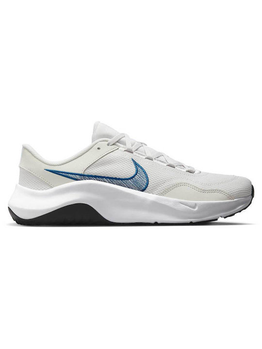 Legend Essential 3 Next Nature DM1120-013 Ανδρικά Αθλητικά Παπούτσια για Προπόνηση & Γυμναστήριο Platinum Tint / White / Black / Court Blue