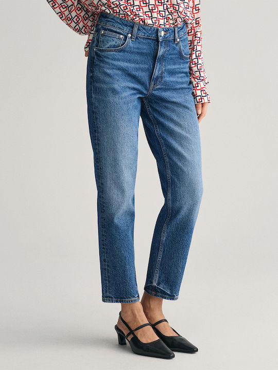 Gant Straight Cropped Jeans 3gw4100181-972 Denim Blue