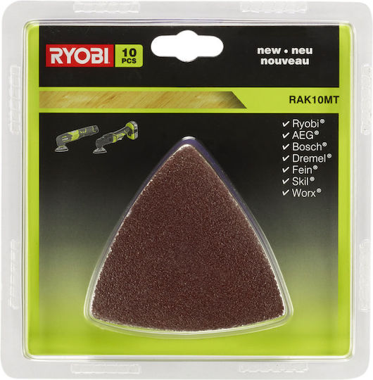 Ryobi Φύλλο Λείανσης Δέλτα Σετ 10τμχ