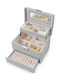 Go Clever Jewellery Box with Mirror 17.5x13.7x12.3cm