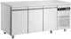 Inomak Frigider Inoxidabil de Banc cu 3 Uși și Unitate de Răcire L179.2xl60xH87.3cm