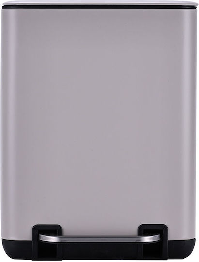 Coș de gunoi pentru baie Estia Cubic Soft Close 6L Taupe Coș de gunoi pentru baie Estia Cubic Soft Close 6L Taupe