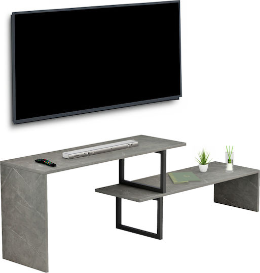 TV Cabinet Supplement Fb98892.11 Melamine Grey Stone Texture 160x30x45cm.
