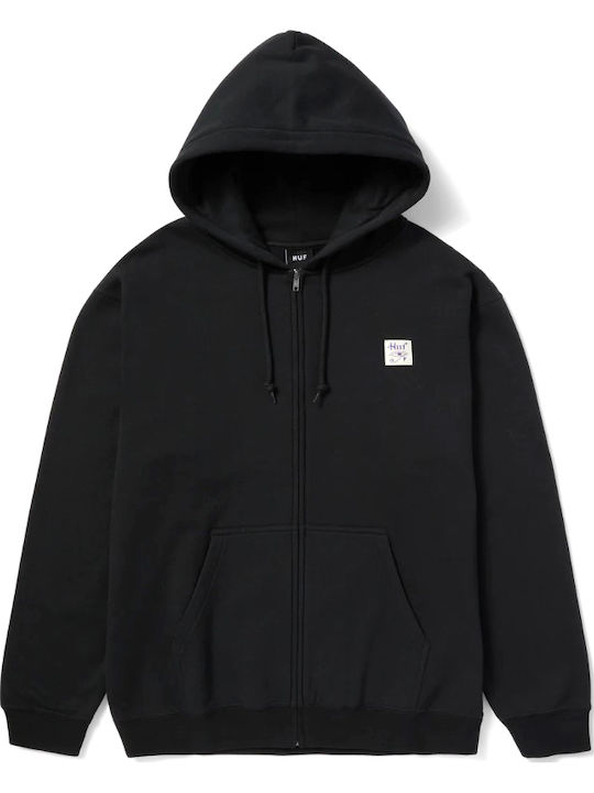 Huf Hoodie Horus F/z Hood - Black