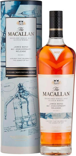 Ουίσκι Σκωτίας Single Malt James Bond 60th Anniversary Decade I 700ml