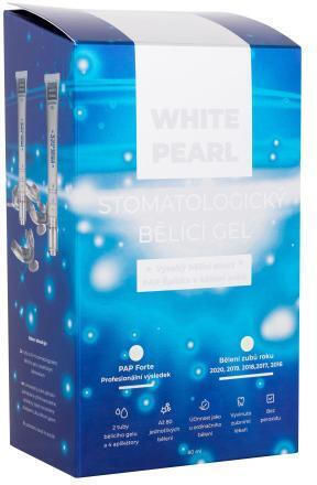 White Pearl Pap Dental Whitening Gel Teeth Whitening Gel With Dispenser Pap Dental Whitening Gel 2 X 40 Ml + Flexible Applicator 4 Pcs U