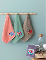 Set of 4 Cotton Kitchen Towels 40x70cm Kt240 Palamaiki