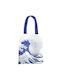 Τσάντα Υφασμάτινη Hokusai The Great Wave 35x46cm Almond Blossom