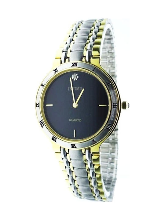 Intima Moda Vintage 23k Golden Watch In116 Intima Moda Vintage 23k Golden Watch In116
