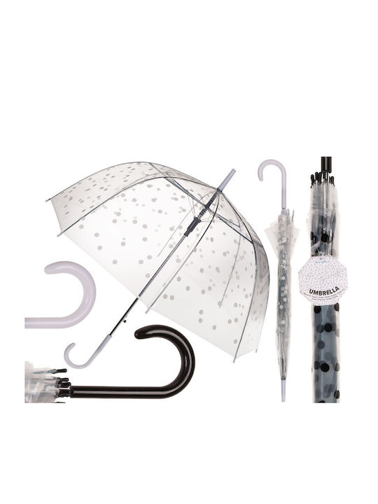 Umbrelă cu baldachin, cu finisaje de design, în 2 culori, cu deschidere automată, diametru: 85 cm.