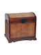 Dekorative Holztruhe braun 48x34x44cm Sinialo 5901425