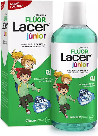 Lacer Fluor Daily Mint вода за уста 0,05% 500 ml