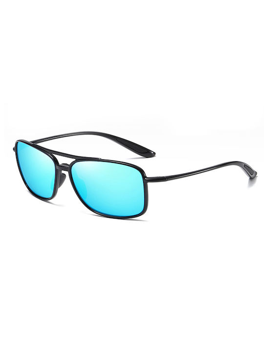 Techsuit Unisex Ochelari de soare cu Negru Cadru și Negru Polarized Lentilă