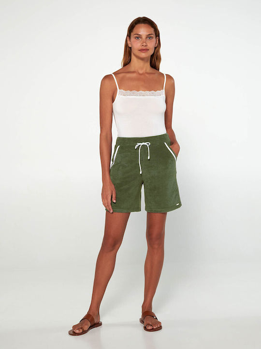 Vamp Summer Cotton Women's Pyjama Pants Green