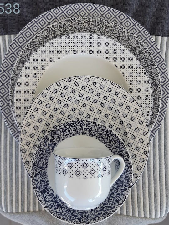 Set of 6 porcelain coffee cups Bavaria Ab 538 (material: porcelain) - Ab - 6-538-coffee