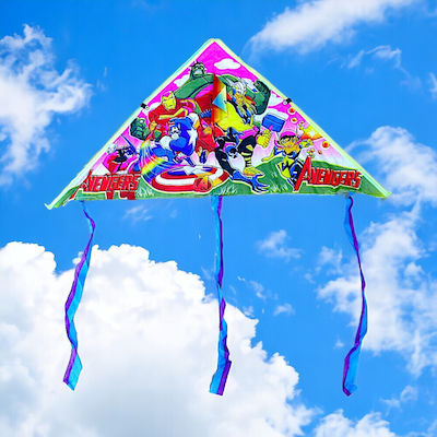 Folding Kite with Tail & Twine 38x77cm