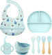 Knights Komplettes Silikon Lunch Set 8tlg., Que...