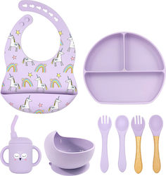 Einhörner Komplettes Silikon-Lunch-Set 8-teilig...