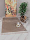 Eco Carpet Furry Bedroom Rug Set With Fringes - Cordoba Beige