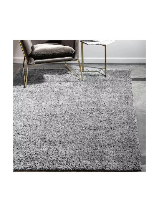 Eco-carpet Shaggy Bedroom Rug Set 3 Pieces - Dali Grey