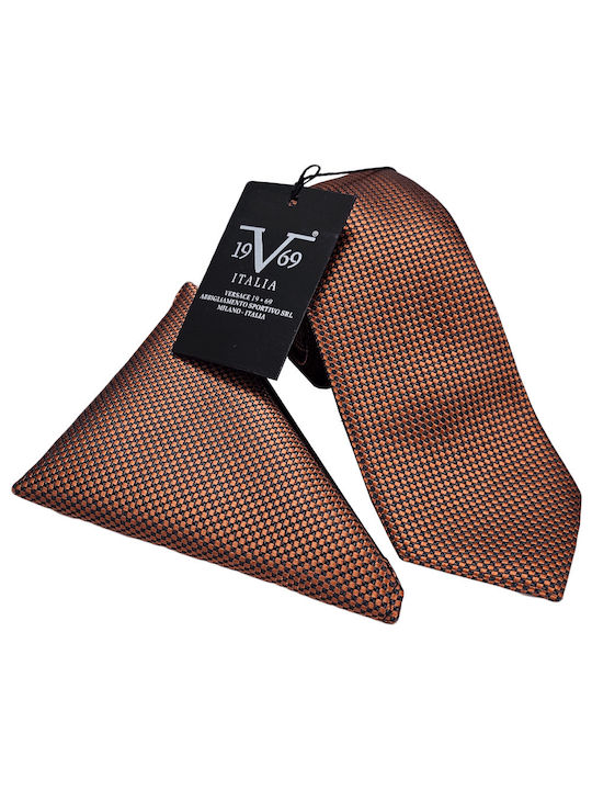 Krawatten 7cm. Mit Einstecktuch 22.33.micro-4 Brick 19v69 Versace (22.33.micro-4 Brick)
