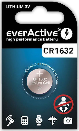 AgfaPhoto Batterie Lithium für Uhren CR1632 3V 1Stück