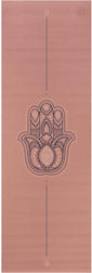 Bodhi Yoga Mat Leela с линия "хамса" - Rose Tan 183 X 60 см, 4,5 мм Тегло: 1,4 кг