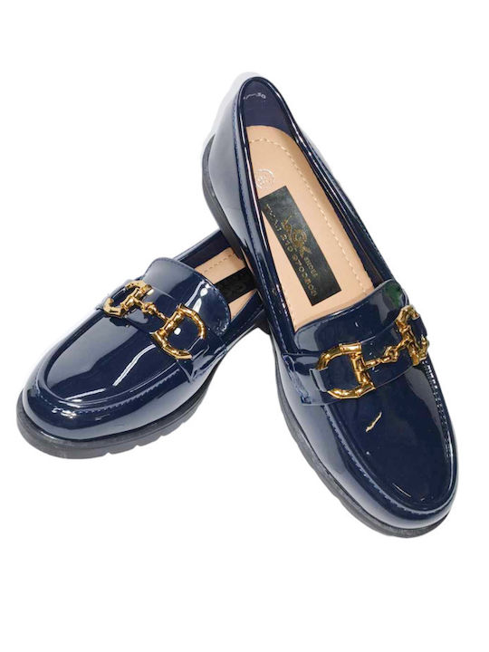 Oxfords Leatherette in Blue Color.