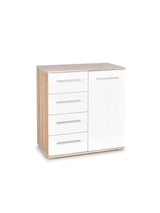 Lima Km-2 Chest, Color: Sonoma Oak / White Diommi V-pl-lima-km2-biały/sonoma