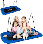 Neo Sport Hanging Square Nest Cot Xl 110x70cm With Fabric Waterproof Lining, In Blue-Black Color