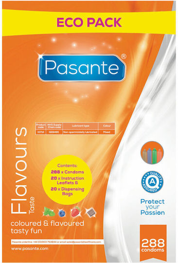 Pasante - Prezervative Eco Pack Flavors Bag 288 unități