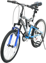 Children's Bicycle Tec - Crazy 20 ", 7 Speeds, Black And Blue