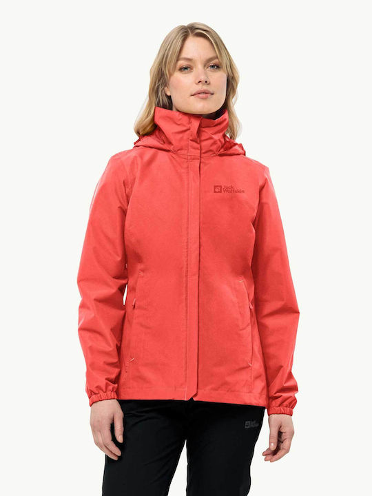 Jack Wolfskin Jacket Stormy Point 2l Jkt W Red Women