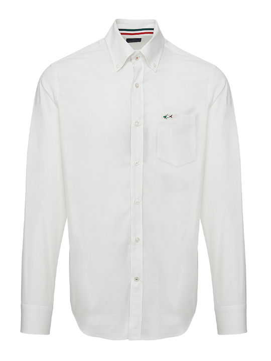 Paul & Shark Men's Shirt Long Sleeve Cotton White