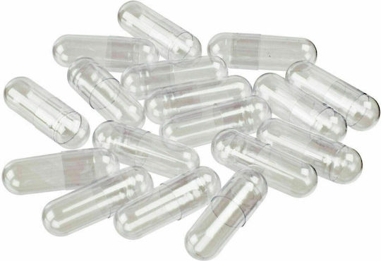 Empty Gelatin Capsules No 0 1000 pcs Transparent-Transparent