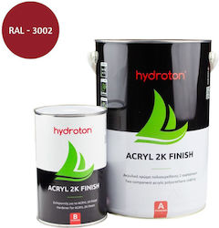 Ηydroton Acryl 2k Finish 2 Συστατικών Κόκκινο Ral – 3002 – 0,93 Lt Ηydroton Acryl 2k Finish 2 Συστατικών Κόκκινο Ral – 3002 – 0,93 Lt