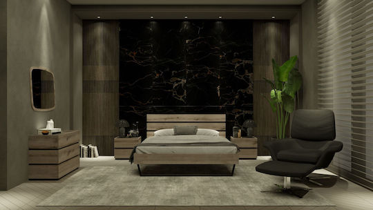 Sarris Bedroom Set Venus Ash-Grey 160x200cm 5pcs