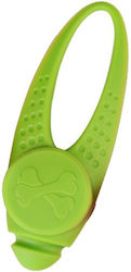 Green Dog ID Tag made of Rubber