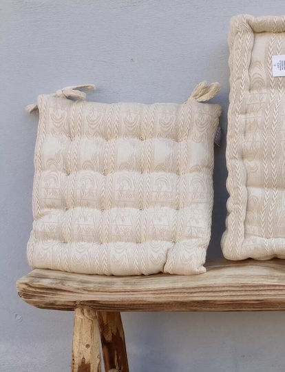 Natural Home Garden Chair Cushion Beige 40x40cm