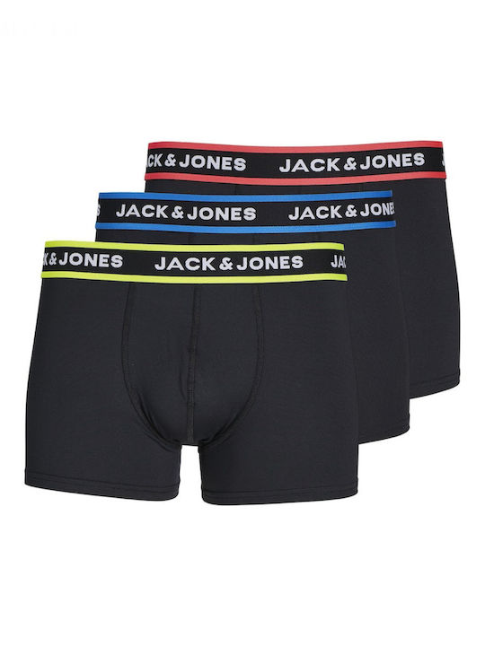 Jack & Jones Herren Boxershorts Schwarz 3Packung