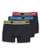 Jack & Jones Herren Boxershorts Schwarz 3Packung