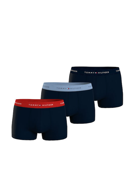 Tommy Hilfiger 3pairs Trunk Um0um02763 0xz Σκούρο Μπλε (μπλε)