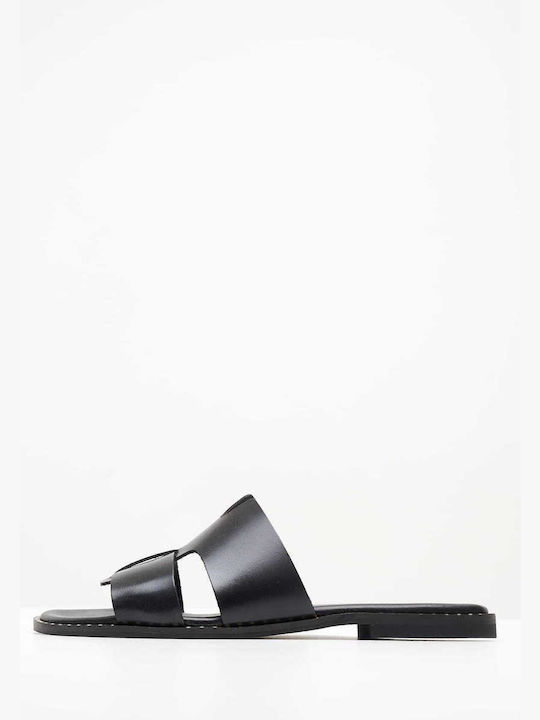 Makis Kotris Leather Women's Sandals Black