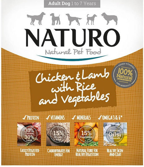 Naturo Liquid Dog Food with Lamb and Chicken Sachet 400gr.