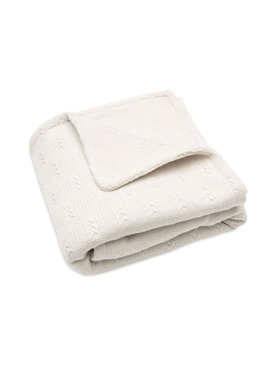 Jollein Blanket Nursery Swaddling Blankets Knitted Beige Oatmeal 75x100cm