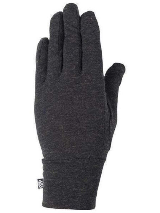 686 Schwarz Wolle Handschuhe