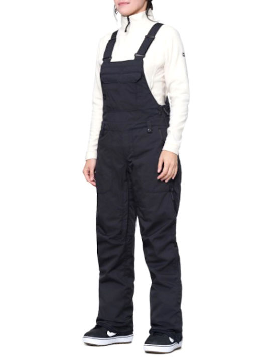 686 Women's Dungarees for Ski & Snowboard Black