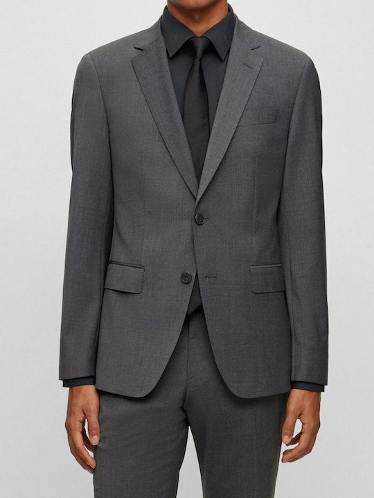 Boss Σακακι Κοστουμιου Slim Fit H-huge-mm-c-224 Γκρι